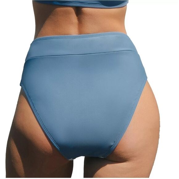 CUPSHE Women's Stitched High Waist Bikini Bottom- NWT - Sz L - Picture 3 of 4